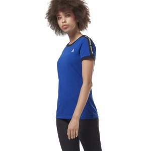 Reebok Training Essentials Linear Logo T Shirt Damen - Blau - DE 293-FCS